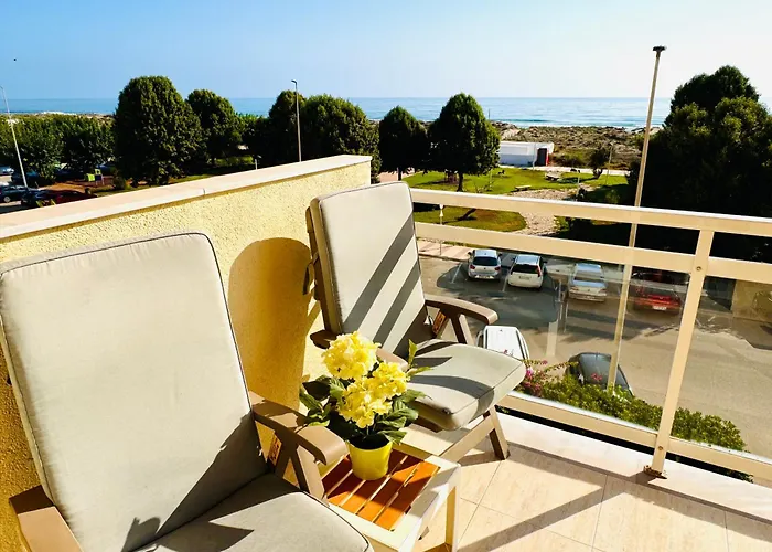 .Apartamento 1a linea de playa + piscina + parking DAIMUS